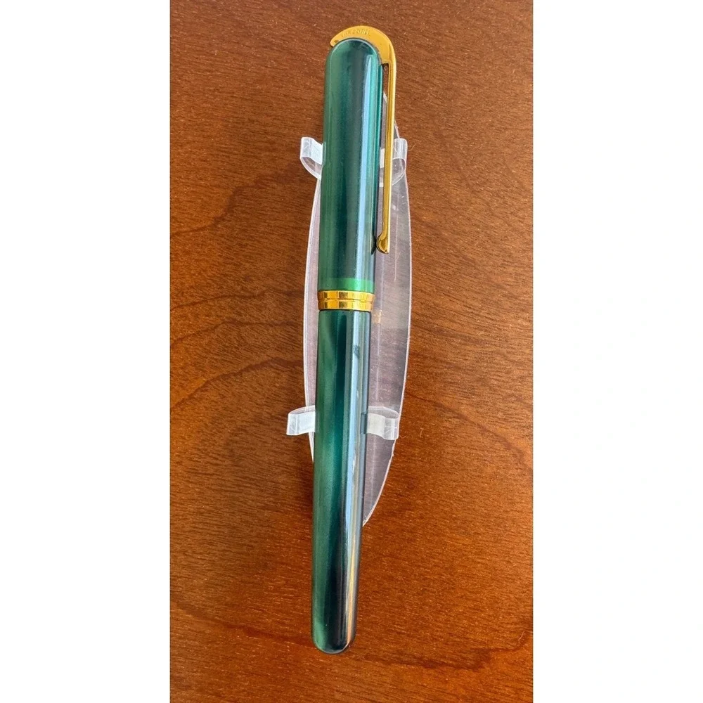 Visconti 1st Edition Green Marble Pericle Rollerball Pen RARE Vintage